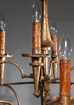 Compasso - Italian 50s Chandelier by Lumi