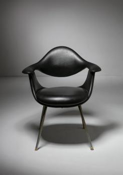 Compasso - Pair of "DAF" Armchairs by George Nelson for ICF