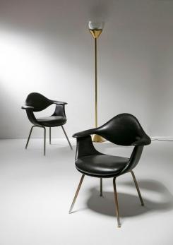 Compasso - Pair of "DAF" Armchairs by George Nelson for ICF