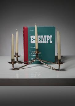 Compasso - Italian 50s Silver Candle Holder