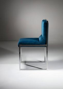Compasso - Unique Set of Four "Wright/Wright" Chairs by Nanda Vigo for Driade