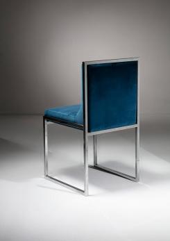 Compasso - Unique Set of Four "Wright/Wright" Chairs by Nanda Vigo for Driade