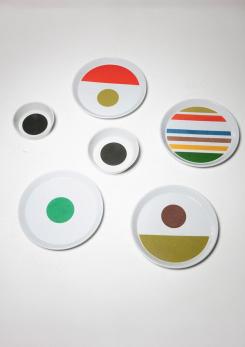 Compasso - Ceramic Plates by Gio Ponti for Ceramica Franco Pozzi