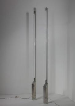 Compasso - Pair of Italian 70s Neon Floor Lamps