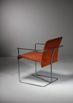 Compasso - Set of Six "P15" Armchairs by Ernesto Redaelli for Saporiti, Italy, 1970s