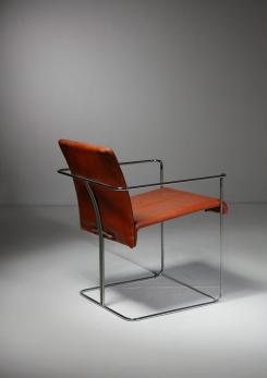 Compasso - Set of Six "P15" Armchairs by Ernesto Redaelli for Saporiti, Italy, 1970s