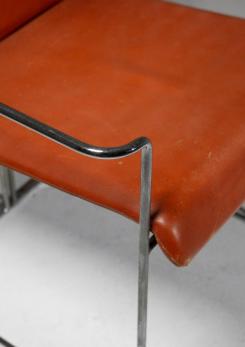 Compasso - Set of Six "P15" Armchairs by Ernesto Redaelli for Saporiti, Italy, 1970s