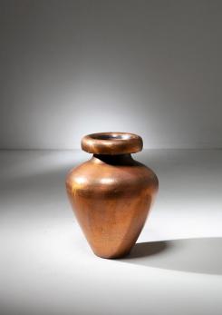 Compasso - Italian 50s Large Copper Plated Umbrella Stand