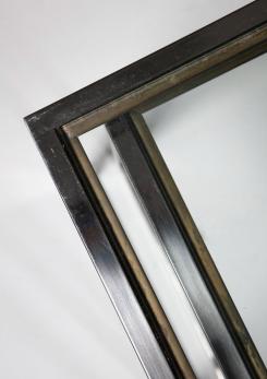Compasso - Set of Three Steel and Brass Cubic Nesting Tables, Italy, 1970s