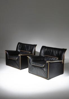 Compasso - Pair of "Lauriana" Lounge Chairs by Afra and Tobia Scarpa for B&B Italia