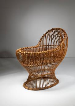 Compasso - Wicker Cradle by Sergio Asti for Bonacina