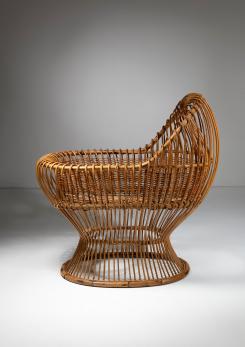 Compasso - Wicker Cradle by Sergio Asti for Bonacina