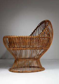 Compasso - Wicker Cradle by Sergio Asti for Bonacina