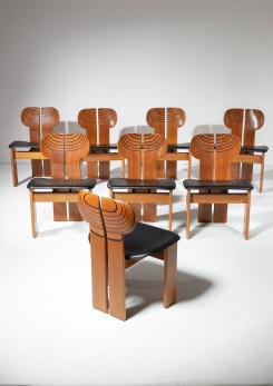 Compasso - Twelve "Africa" Chairs by Tobia Scarpa for Maxalto