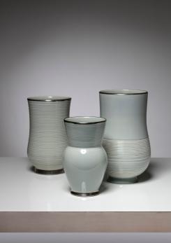 Compasso - Three Vases by Giovanni Gariboldi for Ginori