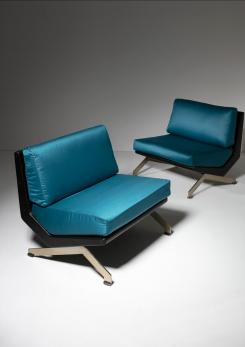 Compasso -  Pair of Lounge Chairs by Gianni Moscatelli for Formanova