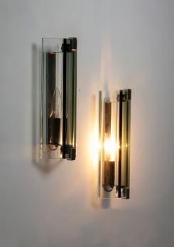 Compasso - Pair of Wall Lamps by Veca