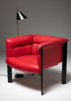 Compasso - Pair of "Interlude" Chairs by Marco Zanuso for Poltrona Frau