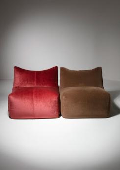 Compasso - Set of Two "Bambole" Lounge Chairs by Mario Bellini for B&B Italia