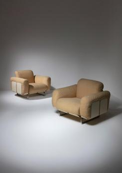 Compasso - "Senzafine" Lounge Chairs by Eleonore Peduzzi Riva for Zanotta Compasso - "Senzafine" Lounge Chairs by Eleonore Peduzzi Riva for Zanotta