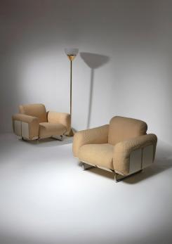 Compasso - "Senzafine" Lounge Chairs by Eleonore Peduzzi Riva for Zanotta Compasso - "Senzafine" Lounge Chairs by Eleonore Peduzzi Riva for Zanotta