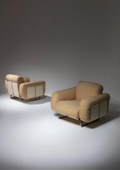 Compasso - "Senzafine" Lounge Chairs by Eleonore Peduzzi Riva for Zanotta Compasso - "Senzafine" Lounge Chairs by Eleonore Peduzzi Riva for Zanotta