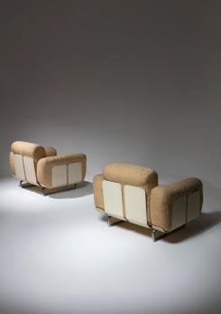 Compasso - "Senzafine" Lounge Chairs by Eleonore Peduzzi Riva for Zanotta Compasso - "Senzafine" Lounge Chairs by Eleonore Peduzzi Riva for Zanotta