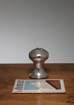 Compasso - Silver Plated Vase by Lino Sabattini