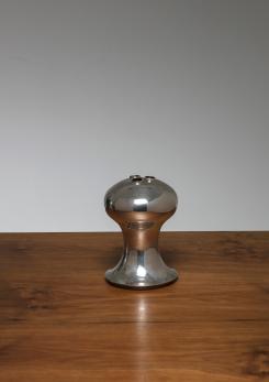 Compasso - Silver Plated Vase by Lino Sabattini