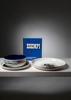 Compasso - Set of Three Ceramic Pieces by Emilio Scanavino for Cedit