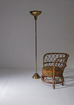 Compasso - Set of Two Italian 50s Wicker Chairs by Lio Carminati for Casa & Giardino Compasso - Set of Two Italian 50s Wicker Chairs by Lio Carminati for Casa & Giardino
