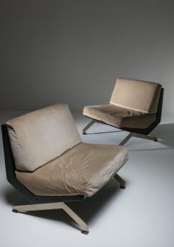 Compasso - Pair of Lounge Chairs by Gianni Moscatelli for Formanova