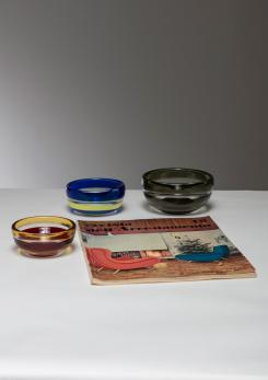 Compasso - Rare Set of Three Bowls by Carlo Scarpa for Venini Compasso - Rare Set of Three Bowls by Carlo Scarpa for Venini