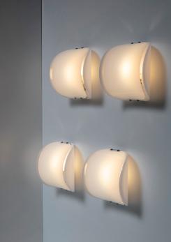 Compasso - Set of Four Italian 60s Plexiglass Sconces Compasso - Set of Four Italian 60s Plexiglass Sconces
