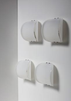 Compasso - Set of Four Italian 60s Plexiglass Sconces Compasso - Set of Four Italian 60s Plexiglass Sconces