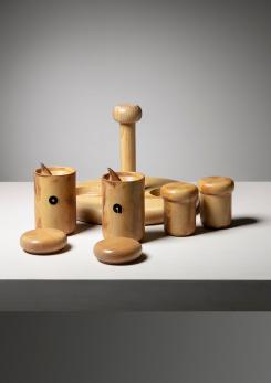 Compasso - "Bombolo" Ceramic Set by Ambrogio Pozzi for Ceramiche for Pozzi Compasso - "Bombolo" Ceramic Set by Ambrogio Pozzi for Ceramiche for Pozzi