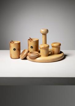 Compasso - "Bombolo" Ceramic Set by Ambrogio Pozzi for Ceramiche for Pozzi Compasso - "Bombolo" Ceramic Set by Ambrogio Pozzi for Ceramiche for Pozzi