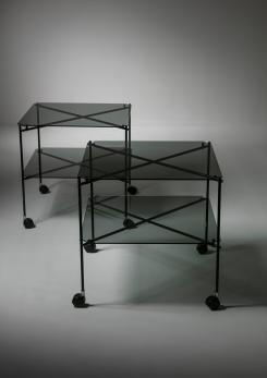 Compasso - Pair of "Biplano" Carts by Bruno Munari for Robots Compasso - Pair of "Biplano" Carts by Bruno Munari for Robots