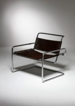 Compasso - Cantilever Steel chair by Luigi Saccardo for Arrmet