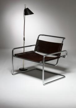 Compasso - Cantilever Steel chair by Luigi Saccardo for Arrmet