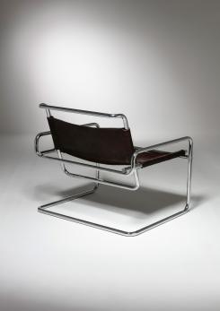 Compasso - Cantilever Steel chair by Luigi Saccardo for Arrmet Compasso - Cantilever Steel chair by Luigi Saccardo for Arrmet