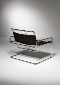 Compasso - Cantilever Steel chair by Luigi Saccardo for Arrmet