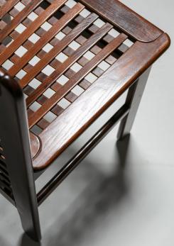 Compasso - Set of Four Dining Chairs by Ammannati and Vitelli for Pozzi & Verga Compasso - Set of Four Dining Chairs by Ammannati and Vitelli for Pozzi & Verga