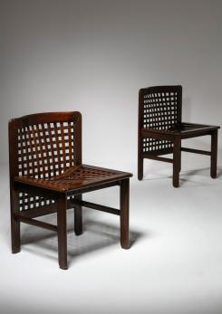 Compasso - Set of Four Dining Chairs by Ammannati and Vitelli for Pozzi & Verga Compasso - Set of Four Dining Chairs by Ammannati and Vitelli for Pozzi & Verga