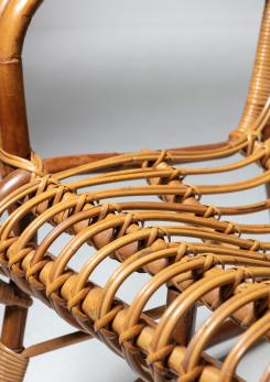 Compasso - Italian 60s Wicker Armchair Compasso - Italian 60s Wicker Armchair