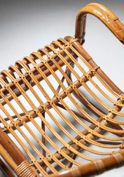 Compasso - Italian 60s Wicker Armchair Compasso - Italian 60s Wicker Armchair