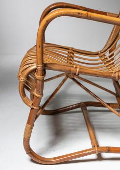 Compasso - Italian 60s Wicker Armchair Compasso - Italian 60s Wicker Armchair