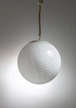 Compasso - "Tessuto" Pendant Lamp Manufactured by Venini