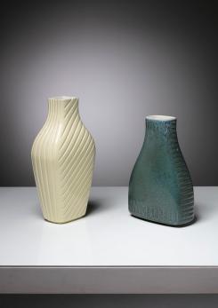 Compasso - Pair of Ceramic Vases by Giovanni Gariboldi for Richard Ginori