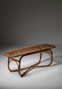 Compasso - Italian 60s Wicker Coffee Table